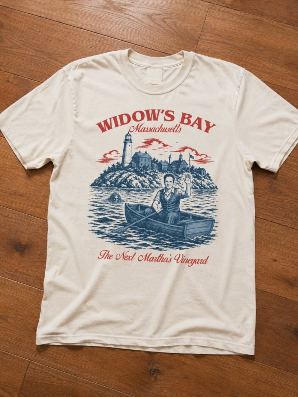 Widow's Bay Travel T-Shirt, Funny Retro TV Graphic Tee
